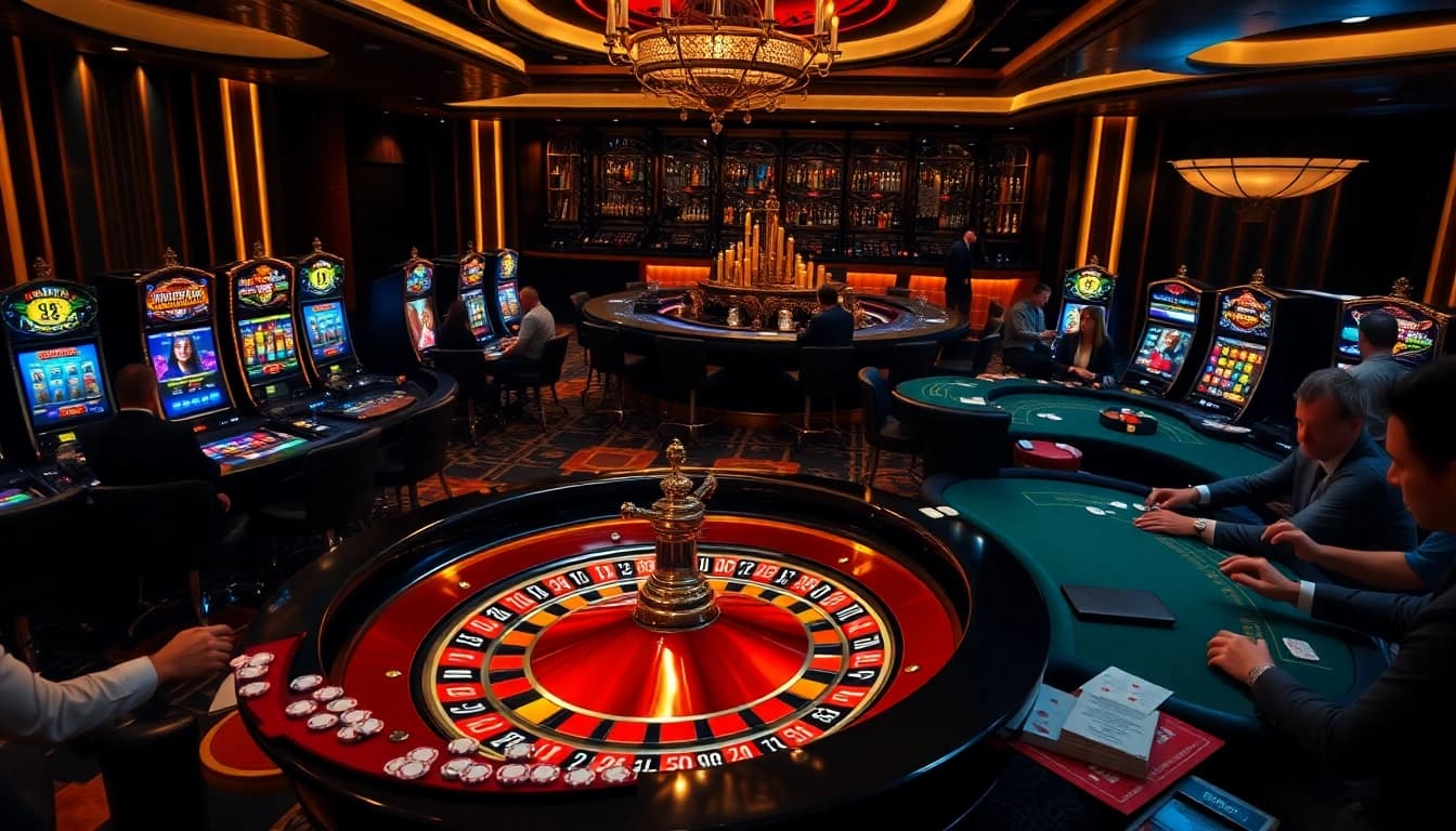 The hidden wiki site showcases a thrilling casino scene with players at roulette and poker tables.