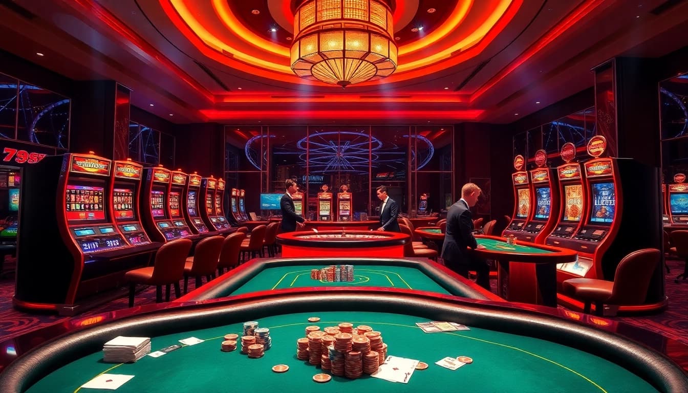 Experience the excitement of 789bet vip with vibrant casino visuals featuring poker chips and roulette wheels.