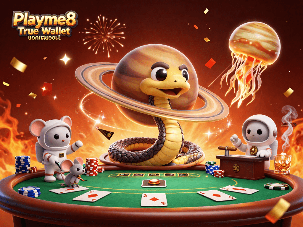 วางเดิมพันกับ Playme8 True Wallet ฝากถอนออโต้ บนวงล้อของภาพวาดคาสิโน 3D สุดแสนตื่นเต้น
