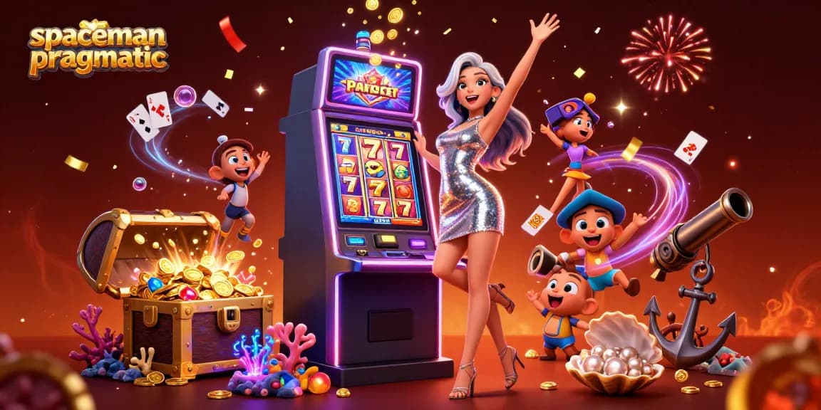 Experience high-stakes play with Spaceman Pragmatic as themed slot reels enrich the adventure.
