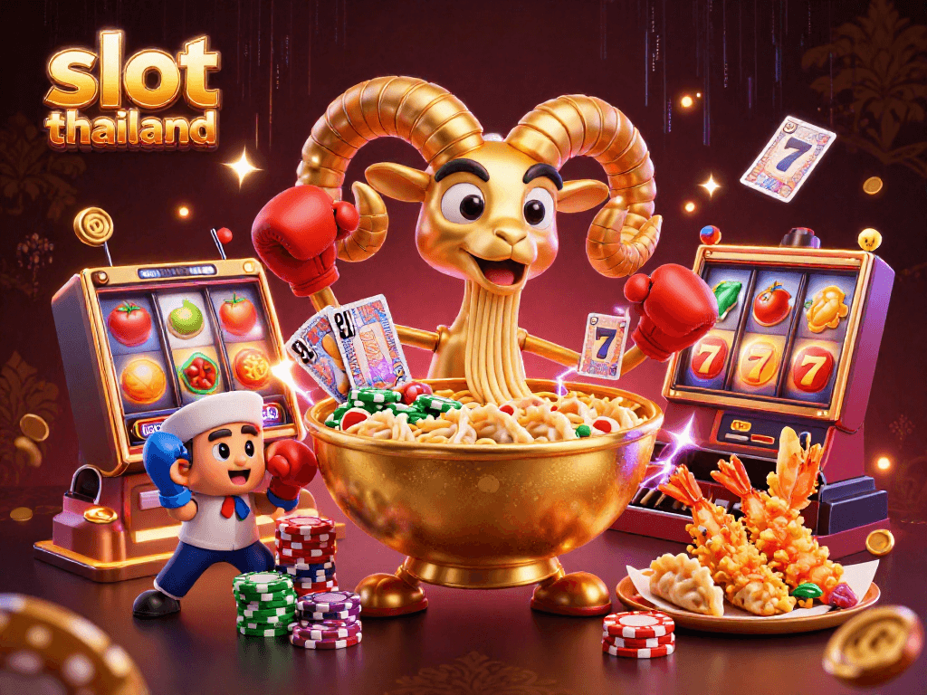 Experience exhilarating slot thailand action with vibrant characters and casino elements.