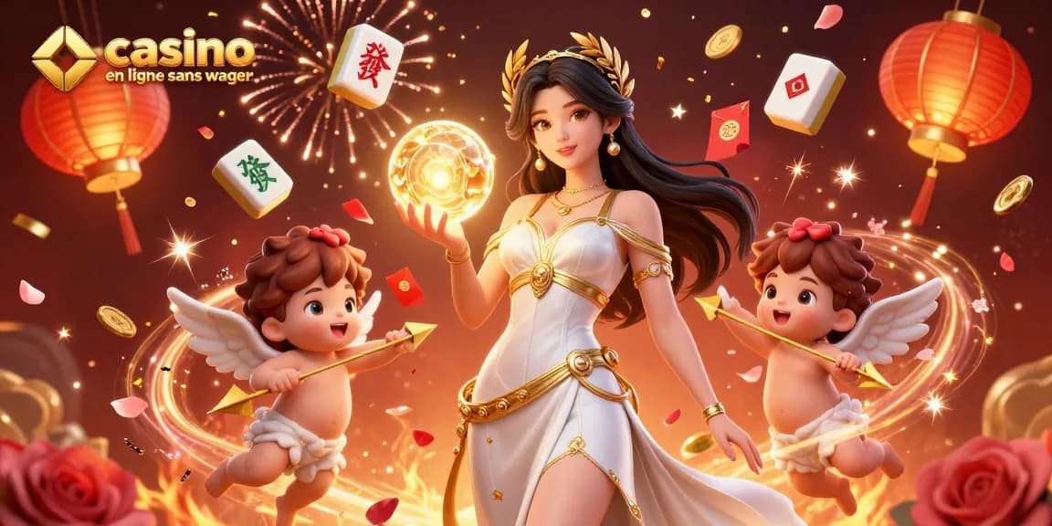 Découvrez l'excitation des casinos en ligne sans wager avec des personnages vibrants et des éléments festifs.