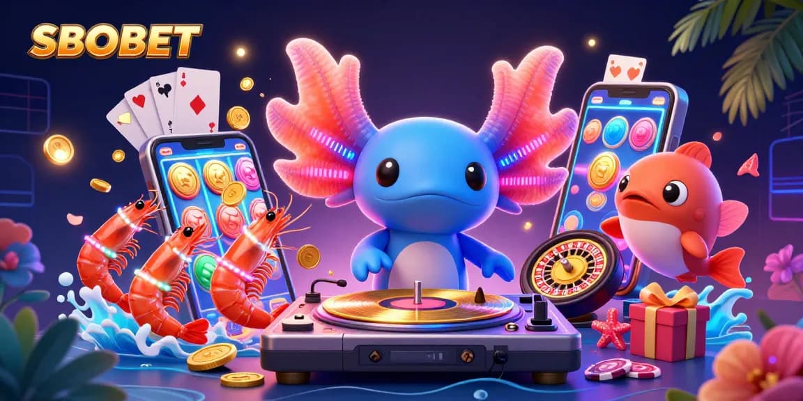 SBOBET เล่นเกมคาสิโนด้วยการแสดงของตัวละครการ์ตูน 3D ใต้น้ำสนุกสนาน