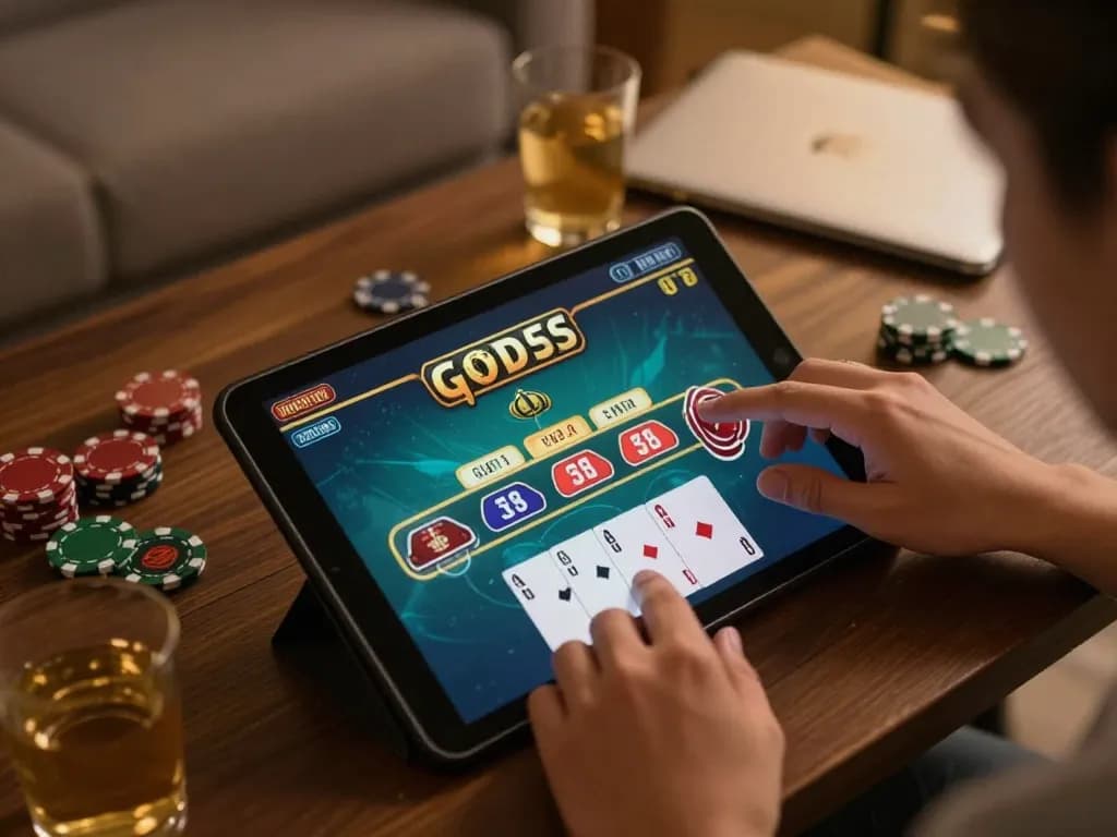 Experience thrilling gameplay at god55 casino while enjoying a cozy home setting.