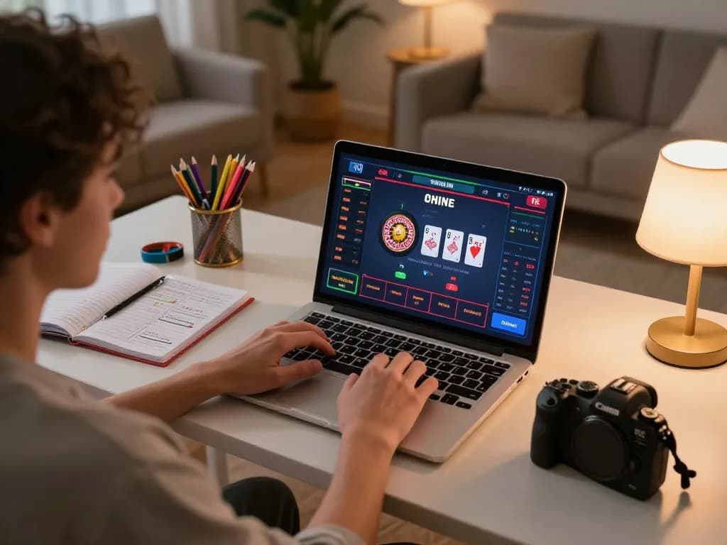 NAGA2000 player engaging with live dealer games on laptop at home