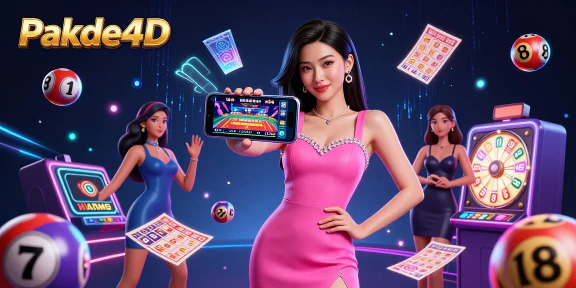 Engage with Pakde4D for thrilling lottery experiences and vibrant gaming excitement in a dynamic scene.