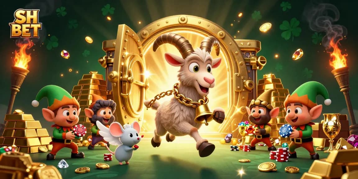 Engage with the vibrant SH BET casino experience, featuring lively characters and dynamic gaming elements.