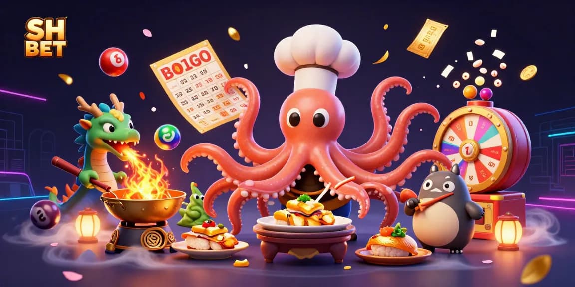 Experience the thrill at SH BET with interactive lottery elements and engaging characters.