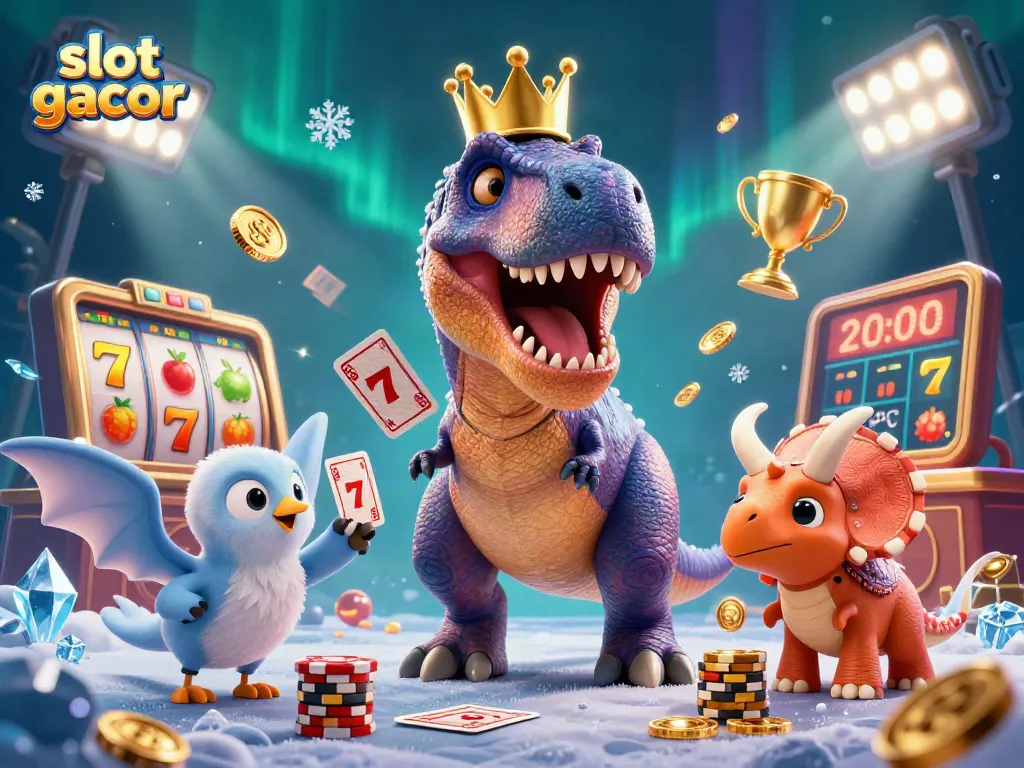 Gambang slot gacor yang menarik dengan karakter lucu dan simbol yang berkilauan, menampilkan aksi perjudian yang mengasyikkan.