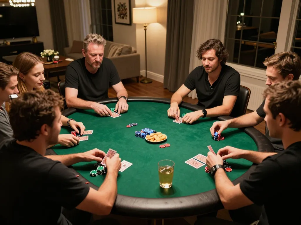 Players enjoying a strategic poker game at home while using SC88 tools and strategies