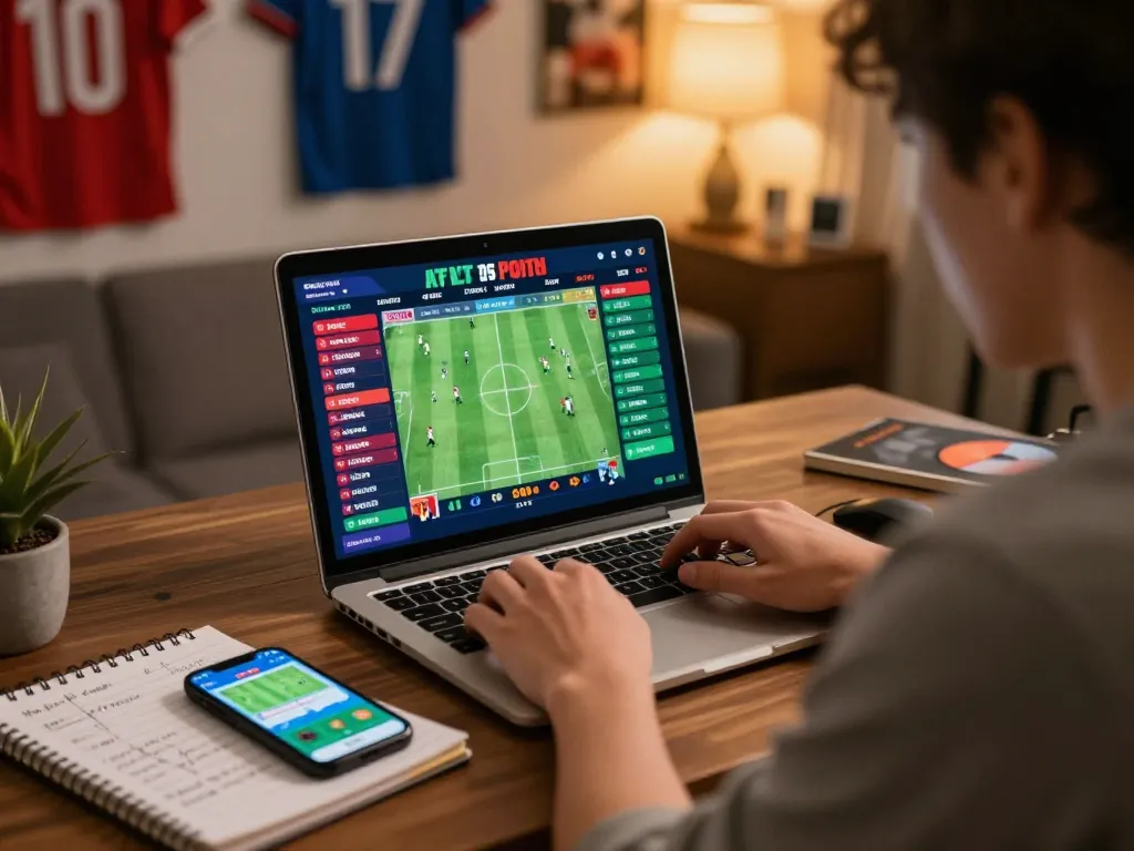 Person placing bets on 789win online sports betting platform with live odds displayed.