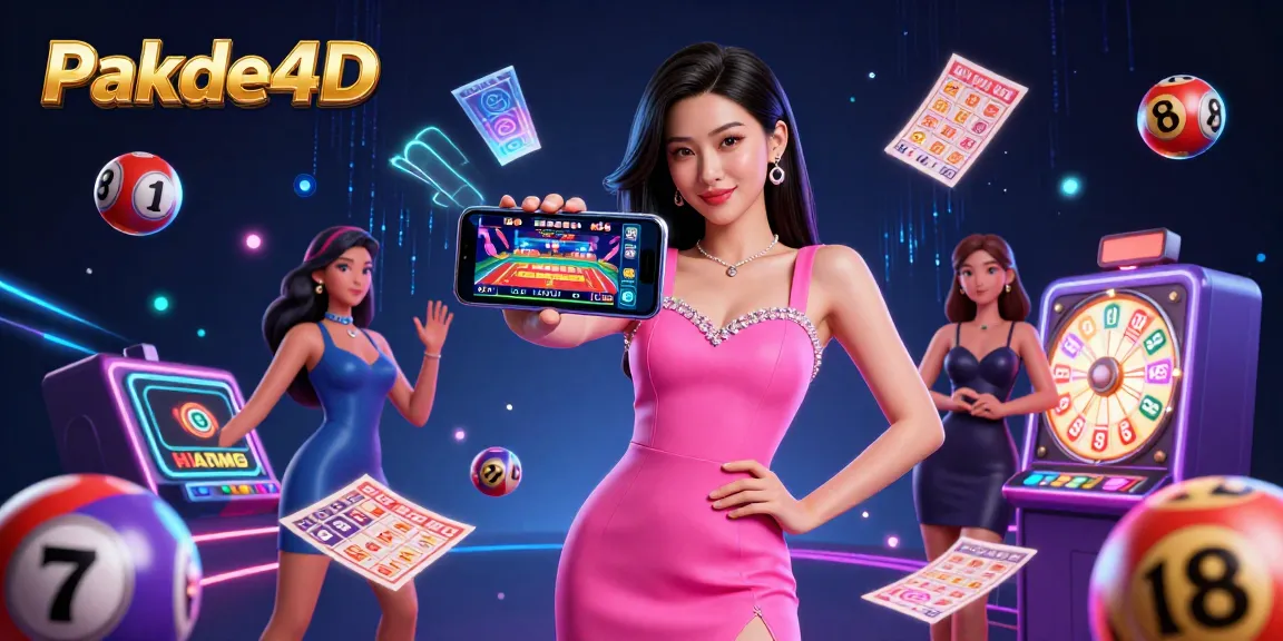 Engage with Pakde4D for thrilling lottery experiences and vibrant gaming excitement in a dynamic scene.