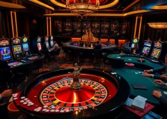 The hidden wiki site showcases a thrilling casino scene with players at roulette and poker tables.