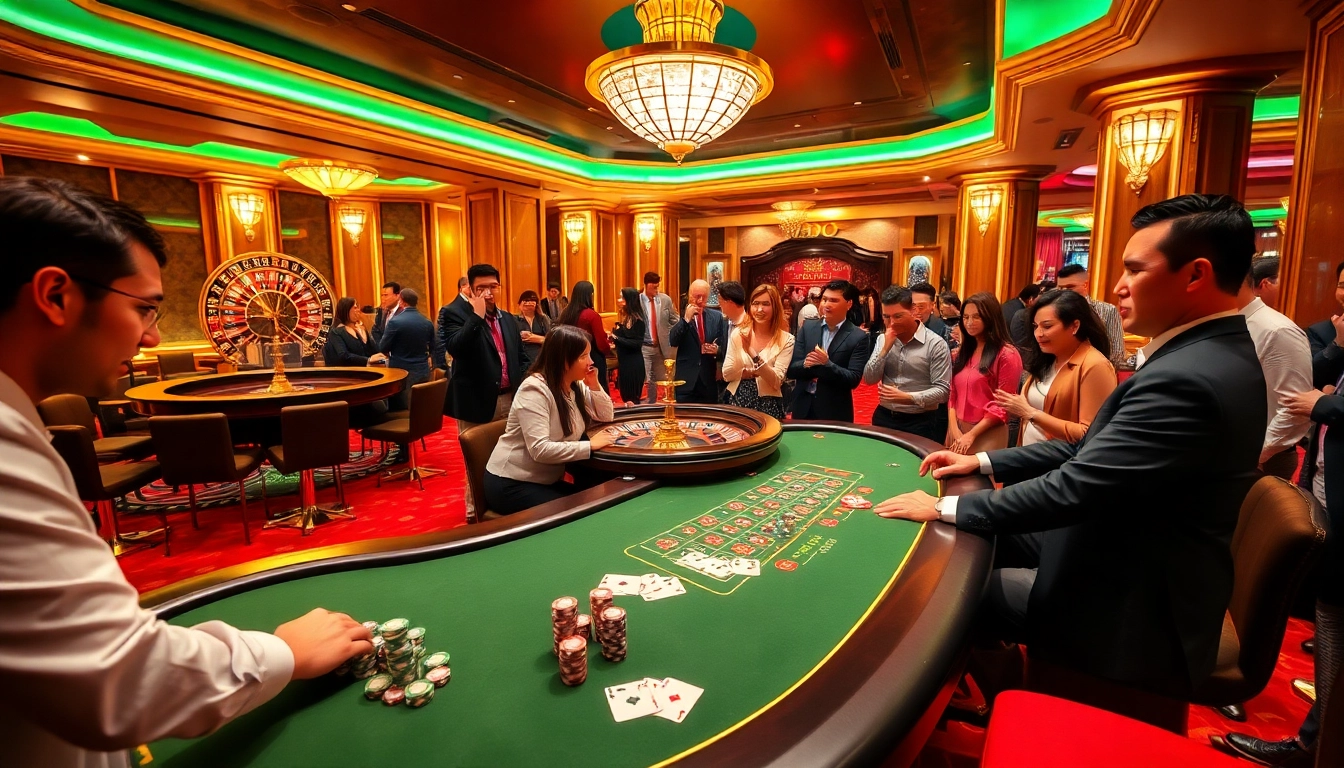 SODO CASINO poker game with vibrant chips, cards, and a roulette wheel, showcasing luxury and excitement.