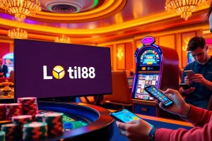 Players engaging with the Loto188 online gambling platform, showcasing excitement and luxury.