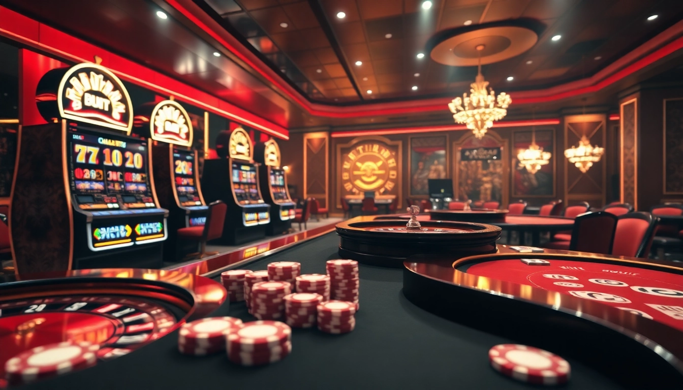 Engage in exciting gameplay at https://f8bet.net.in/ with luxurious casino elements like slots and poker tables.